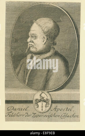 Hetman Danylo Apostol (1654-1734). Künstler: Bernigeroth, Martin (1670-1733) Stockfoto