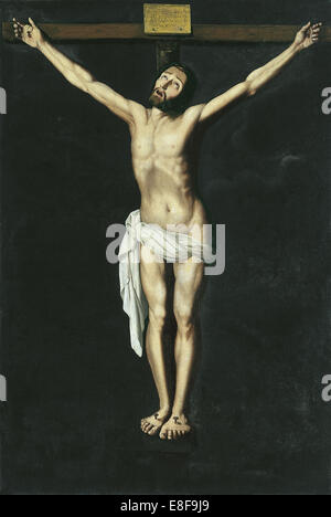 Christus am Kreuz. Künstler: Zurbarán, Francisco de (1598-1664) Stockfoto