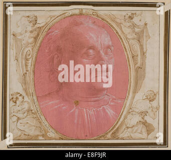 Kopf eines alten Mannes. Artist: GHIRLANDAIO, Domenico (1449-1494) Stockfoto