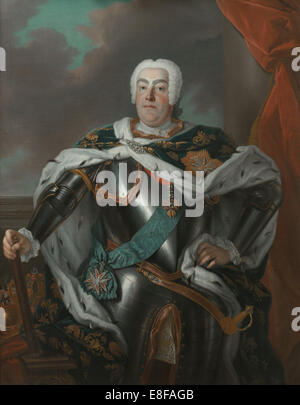 Porträt des Kaisers Augustus III von Polen. Künstler: Silvestre, Louis de (1675-1760) Stockfoto