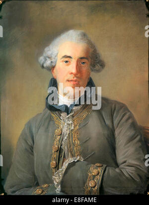Pierre-Ambroise-François Choderlos de Laclos (1741-1803). Künstler: Perronneau, Jean-Baptiste (1715-1783) Stockfoto