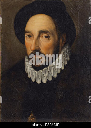 Porträt von Michel de Montaigne (1533-1592). Künstler: anonym Stockfoto