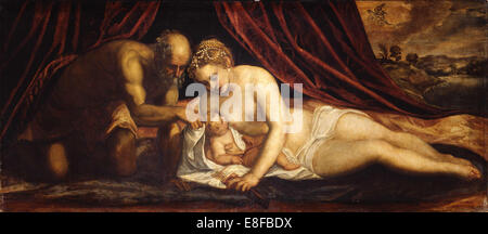 Vulkan, Venus und Amor. Künstler: Tintoretto, Jacopo (1518-1594) Stockfoto