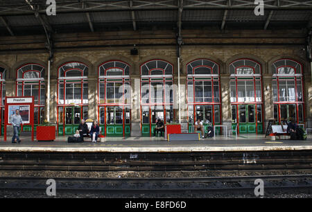 Bahnhof in Preston, Lancashire, England, UK Stockfoto