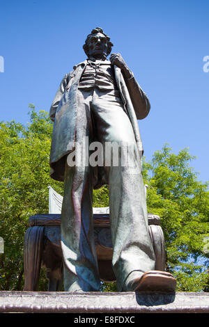 CHICAGO, USA-Juli 12,2013: Abraham Lincoln Statue im Park Chicago Stockfoto