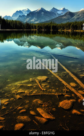 Herbert Lake, Banff Nationalpark, Alberta, Kanada Stockfoto