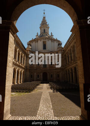 Italien, Rom, Ansicht der Kirche von Sant'Ivo Alla Sapienza Stockfoto