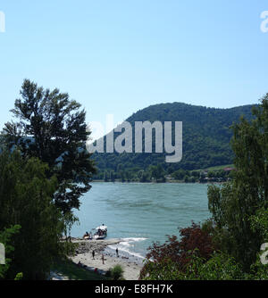 Österreich, Bootsfahrt auf der Donau Stockfoto
