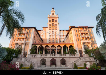 Das historische und luxuriöse Biltmore Hotel erbaut im Jahre 1925 befindet sich in Coral Gables, Stockfoto