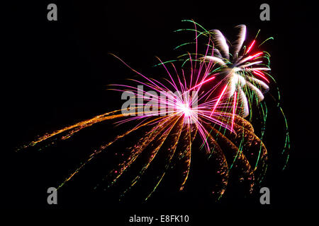 USA, Arizona, Apache, Alpine, Feuerwerk am Unabhängigkeitstag Stockfoto