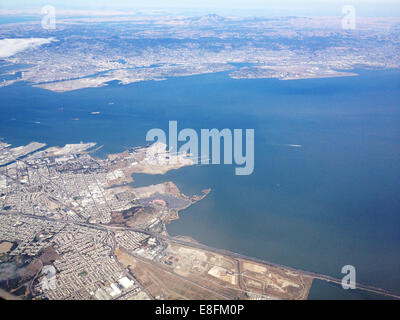 USA, California, San Francisco Bay, Alameda, Docks, Ferry Landing Stockfoto