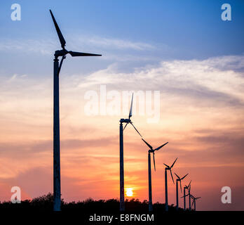 Thailand, Windkraftanlagen Stockfoto