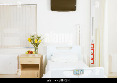 Leeres Bett im Spital privat Stockfoto