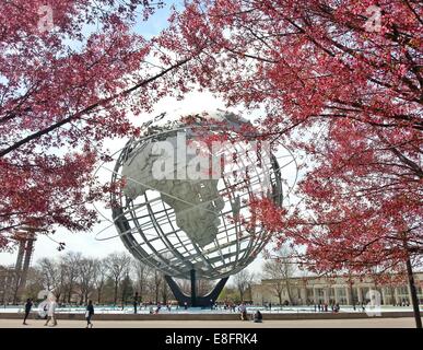 USA, New York State, New York City, Queens, Flushing Meadows Park, Blick auf Unisphere Stockfoto