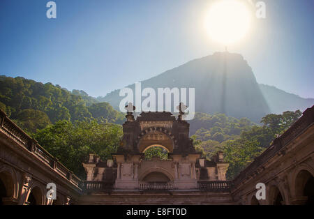 Fernblick über Christus-Erlöser-Statue, Rio De Janeiro, Brasilien Stockfoto