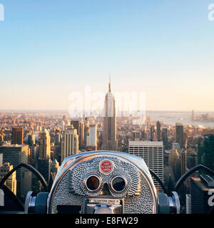 USA, New York State, New York City, Blick auf Empire State Building Stockfoto