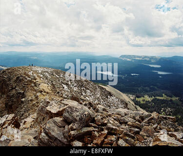 USA, Utah, Blick von oben auf dem kahlen Berge Stockfoto
