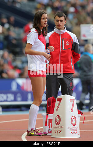 Jessica Judd (ENG) läuft in den Frauen 800m Heat 3. Leichtathletik - Hampden Park - Glasgow Schottland, UK - 300714 - Glasgow 2014 Comm Stockfoto