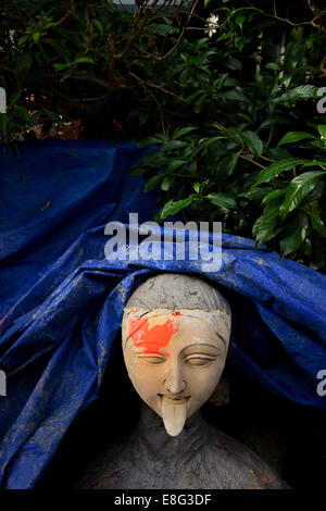 Göttin Kali ist in Vorbereitung auf Töpfer Stadt namens Kumartuli, Kalkutta, Westbengalen, Indien Stockfoto