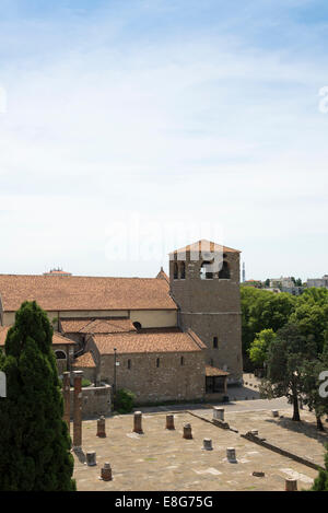 Die Kathedrale des heiligen Justus (Cattedrale di San Giusto), Triest, Italien. Stockfoto