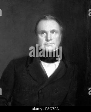 CHARLES BABBAGE (1791-1871), englischer Mathematiker und Erfinder. Basierend auf 1860 Portrait-Gravur. Stockfoto