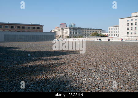 Topographie des Terrors an Stelle des ehemaligen SS- und Gestapo-Zentrale Stockfoto