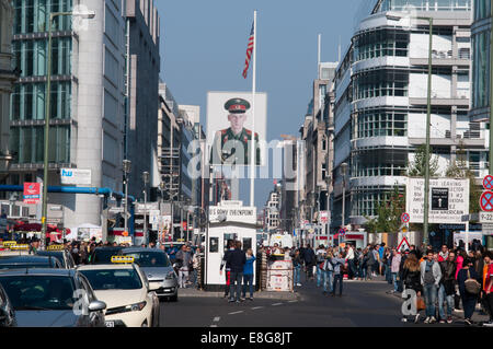 Checkpoint Charlie Berlin Stockfoto