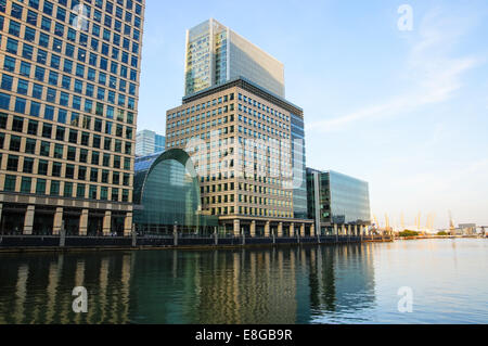 Finanzviertel in Canary Wharf London England Vereinigtes Königreich UK Stockfoto