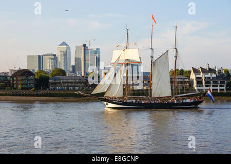 Das Royal Greenwich Tall Ships Festival, London England Vereinigtes Königreich UK Stockfoto