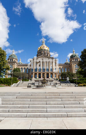 Iowa State Capitol Building, Des Moines Stockfoto