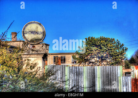 Das Zementwerk Shoreham West Sussex Stockfoto