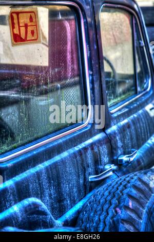 Verfallene London Taxis Stockfoto