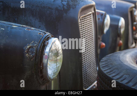 Verfallene London Taxis Stockfoto