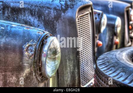 Verfallene London Taxis Stockfoto