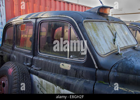 Verfallene London Taxis Stockfoto