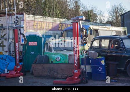 Verfallene London Taxis Stockfoto