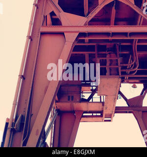 USA, California, Vallejo, Mare Island, Blick auf Industriekran Stockfoto