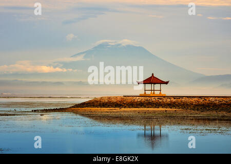 Indonesien, Bali, Sanur, Morgen am Strand von Sanur Stockfoto