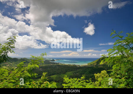 Indonesien, West Nusa Tenggara Kabupaten Lombok Tengah, Kuta, Kuta Lombok, Landschaft Stockfoto