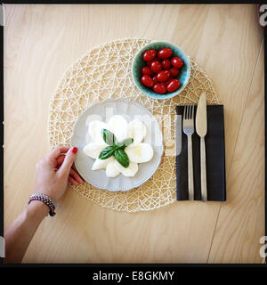 Italien italienische Sommer Mittagessen Stockfoto