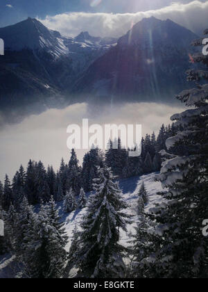 Berglandschaft, Bad Gastein, Österreich Stockfoto