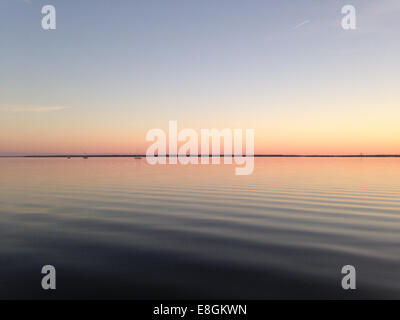 Sonnenuntergang am Meer, St. Augustine, Florida, USA Stockfoto