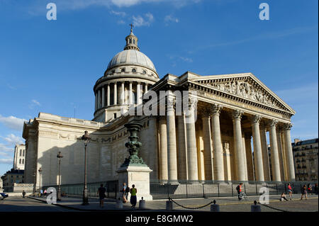 Pantheon, Sorbonne, 5. Arrondissement, Quartier Latin, Rue Soufflot, Paris, Frankreich, Stockfoto