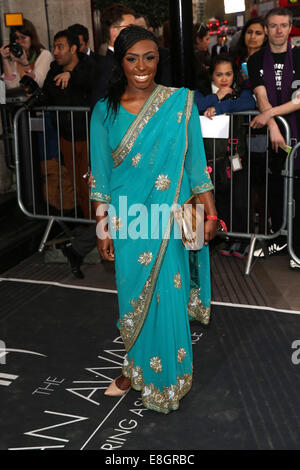 Die Asian Awards 2014 statt im Grosvenor House Hotel - Anreise mit: Laura Mvula Where: London, Vereinigtes Königreich bei: 4. April 2014 Stockfoto