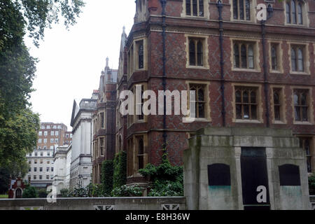 das Herz Englands Rechtssystem: in der Nähe von Old Bailey / das RoyalCourts der Justiz, den berühmten & alten Inns Of Court Stockfoto