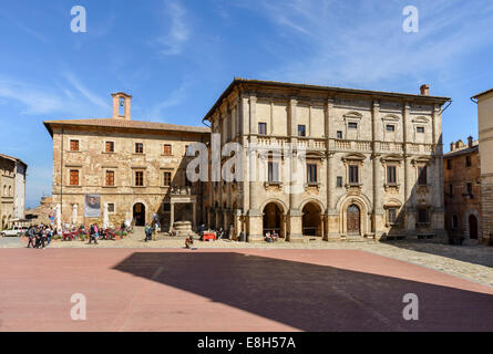 Piazza Grande Montepulciano Tuscany Stockfoto