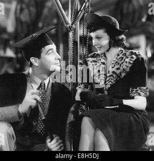 Ein Reißen am OXFORD 1938 MGM Film mit Vivien Leigh und Robert Taylor Stockfoto