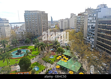 Plaza Fabini Montevideo Uruguay Stockfoto