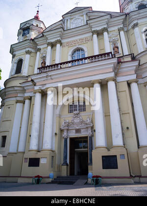 Außenansicht des St. Peter und St. Paul ChurchŠv. Apaštalų Petro Ir Povilo Bažnyčia, in Vilnius, Litauen Stockfoto