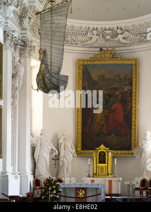 Innenansicht der St. Peter und St. Paul ChurchŠv. Apaštalų Petro Ir Povilo Bažnyčia, in Vilnius, Litauen Stockfoto